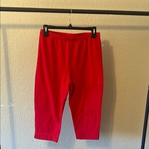 Newport News Red Capri Leggings